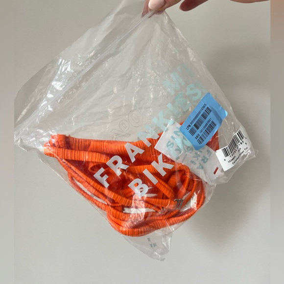 Frankie’s Bikinis Plissé Bikini in Papaya NWT - Picture 6 of 9